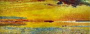 bruno liljefors solnedgang oil on canvas